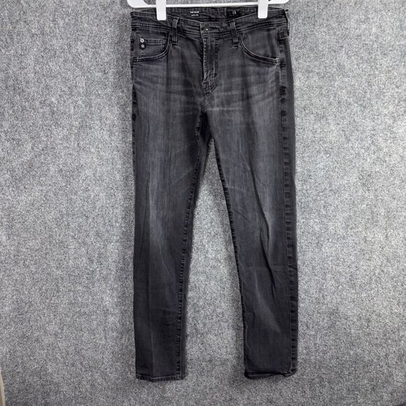 AG Adriano Godschmied The Tellis Jeans Mens Size 32R Black Modern Slim - Picture 1 of 10